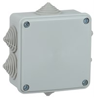 Коробка расп. КМ для о/п 100х100х45мм IP44 6 вв. серая IEK UKO11-100-100-045-K41-44