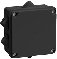 Коробка расп. КМ41234 100х100х50мм IP55 6 вв. черная IEK UKO11-100-100-050-K02-55