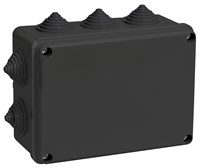 Коробка расп. КМ41241 150х110х70мм IP44 10 вв. черная IEK UKO11-150-110-070-K02-44