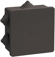 Коробка расп. КМ41235 85х85х40мм IP44 6 вв. черная IEK UKO21-085-085-040-K02-44
