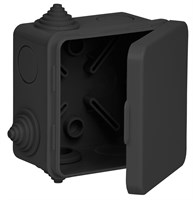 Коробка расп. КМ41238 80х80х50мм о/к IP54 7 вв. черная IEK UKO31-080-080-050-K02-54