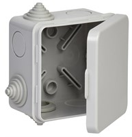 Коробка расп. КМ41238 80х80х50мм о/к IP54 7 вв. серая IEK UKO31-080-080-050-K03-54