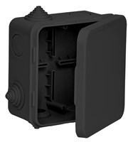 Коробка расп. КМ41256 100х100х50мм о/к IP54 8 вв. черная IEK UKO31-100-100-050-K02-54