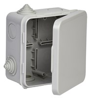Коробка расп. КМ41256 100х100х50мм о/к IP54 8 вв. серая IEK UKO31-100-100-050-K03-54