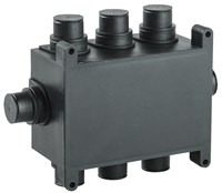 Коробка распаячная 118х76х60мм для монолит. стр. черная IEK UKM10-118-076-060-O-K02