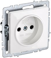 BRITE Роз. без з/к/ш 10А РС10-1-0-БрБ бел. IEK BR-R10-10-K01