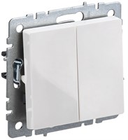BRITE Выключ. 2-кл. 10А ВС10-2-0-БрБ бел. IEK BR-V20-0-10-K01