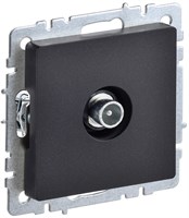 BRITE Роз. TV проходная РТВ10-0-БрЧ черн. IEK BR-A10-P-K02