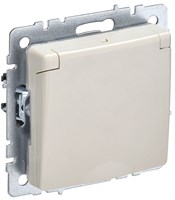 BRITE Роз. с з/к/ш с кр. 16А IP44 РСбш10-3-44-БрКр беж. IEK BR-R16-16-44-K10