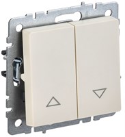 BRITE Выключ. жалюзи 10А ВС10-1-5-БрКр беж. IEK BR-V15-0-10-K10