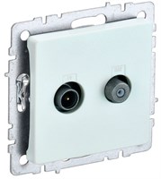 BRITE Роз. двойная TV+SAT РТВ/РСп12-БрЖ жемч. IEK BR-AF20-O-K36