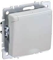 BRITE Роз. с з/к/ш с кр. 16А IP44 РСбш10-3-44-БрЖ жемч. IEK BR-R16-16-44-K36