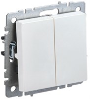 BRITE Выключ. 2-кл. 10А ВС10-2-0-БрЖ жемч. IEK BR-V20-0-10-K36
