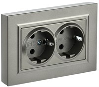 BRITE Роз. 2-я с з/к без з/ш 16А в сб. РС12-3-БрШ шамп. IEK BR-R21-16-K37-F