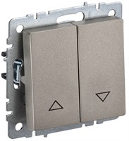 BRITE Выключ. жалюзи 10А ВС10-1-5-БрШ шамп. IEK BR-V15-0-10-K37