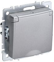 BRITE Роз. с з/к/ш с кр. 16А IP44 РСбш10-3-44-БрА алюм. IEK BR-R16-16-44-K47