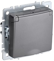BRITE Роз. с з/к/ш с кр. 16А IP44 РСбш10-3-44-БрС сталь IEK BR-R16-16-44-K46