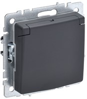 BRITE Роз. с з/к/ш с кр. 16А IP44 РСбш10-3-44-БрГ граф. IEK BR-R16-16-44-K53