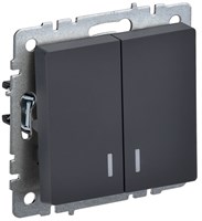 BRITE Выключ. 2-кл. с инд. 10А ВС10-2-1-БрГ граф. IEK BR-V20-1-10-K53