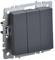 BRITE Выключ. 3-кл. 10А ВС10-3-0-БрГ граф. IEK BR-V30-0-10-K53