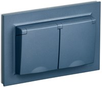 BRITE Роз. 2-я с кр. 16А в сб IP44 РСбш12-3-44-БрМ мар. IEK BR-R26-16-44-K35-F