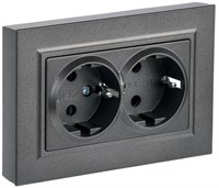 BRITE Роз. 2-я с з/к без з/ш 16А в сб. РС12-3-БрТБ бр. IEK BR-R21-16-K45-F