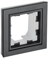 BRITE Рамка 1-мест. IP44 РУ-1-БрЧ-44 черн. IEK BR-M12-44-K02