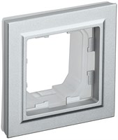 BRITE Рамка 1-мест. IP44 РУ-1-БрА-44 алюм. IEK BR-M12-44-K47