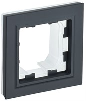 BRITE Рамка 1-мест. IP44 РУ-1-БрГ-44 граф. IEK BR-M12-44-K53