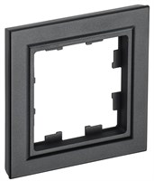 BRITE Рамка 1-мест. РУ-1-БрЧ черн. IEK BR-M12-K02