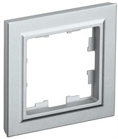 BRITE Рамка 1-мест. РУ-1-БрА алюм. IEK BR-M12-K47