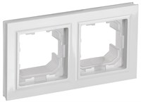 BRITE Рамка 2-мест. IP44 РУ-2-БрБ-44 бел. IEK BR-M22-44-K01