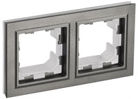 BRITE Рамка 2-мест. IP44 РУ-2-БрШ-44 шамп. IEK BR-M22-44-K37