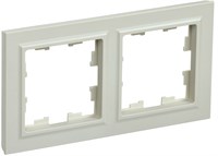BRITE Рамка 2-мест. РУ-2-БрКр беж. IEK BR-M22-K10
