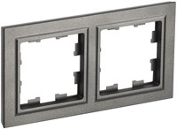 BRITE Рамка 2-мест. РУ-2-БрШ шамп. IEK BR-M22-K37