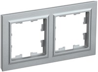 BRITE Рамка 2-мест. РУ-2-БрА алюм. IEK BR-M22-K47