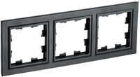 BRITE Рамка 3-мест. РУ-3-БрЧ черн. IEK BR-M32-K02