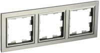 BRITE Рамка 3-мест. РУ-3-БрШ шамп. IEK BR-M32-K37