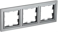 BRITE Рамка 3-мест. РУ-3-БрС сталь IEK BR-M32-K46