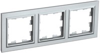 BRITE Рамка 3-мест. РУ-3-БрА алюм. IEK BR-M32-K47