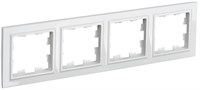 BRITE Рамка 4-мест. РУ-4-БрБ бел. IEK BR-M42-K01