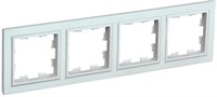 BRITE Рамка 4-мест. РУ-4-БрЖ жемч. IEK BR-M42-K36