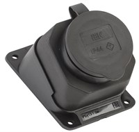 РБу13-1-0м Розетка с защ. кр. угловая настен. ОМЕГА IP44 IEK PKR22-016-2-K02