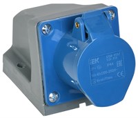 Розетка стац. ССИ-113 16А-6ч 220В 2P+PE IP44 IEK PSR11-016-3