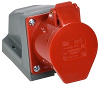 Розетка стац. ССИ-115 16А-6ч 380В 3P+PE+N IP44 IEK PSR12-016-5