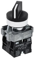 Переключатель LA167-BDF45 2 полож. 1NO+1NC черный IEK BSW20-BDF45-3-24-67-2-K02