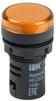 Лампа AD22DS(LED)матрица d22мм желтый 110В AC/DC IEK BLS10-ADDS-110-K05