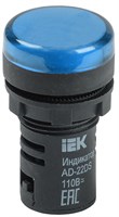 Лампа AD22DS(LED)матрица d22мм синий 110В AC/DC IEK BLS10-ADDS-110-K07
