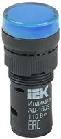 Лампа AD16DS(LED)матрица d16мм синий 110В AC/DC IEK BLS10-ADDS-110-K07-16
