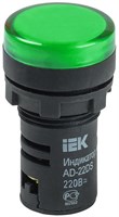 Лампа AD22DS(LED)матрица d22мм зеленый 230В IEK BLS10-ADDS-230-K06